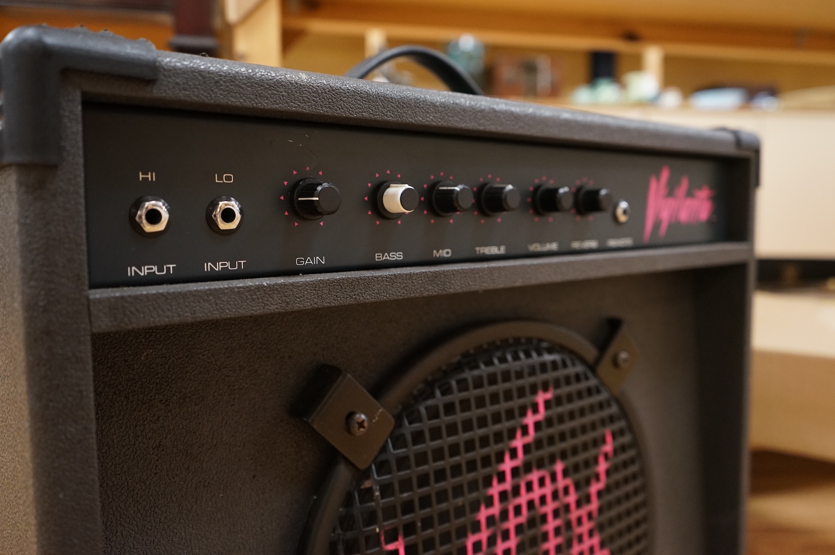 A Vox Vigilante electric guitar amp